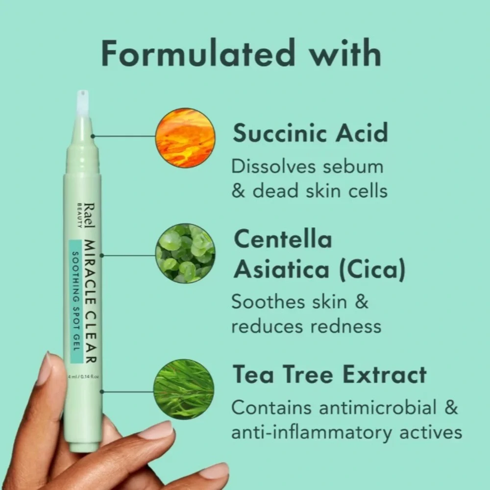 Rael Beauty Miracle Clear Soothing Spot Gel ideal for acne prone skin